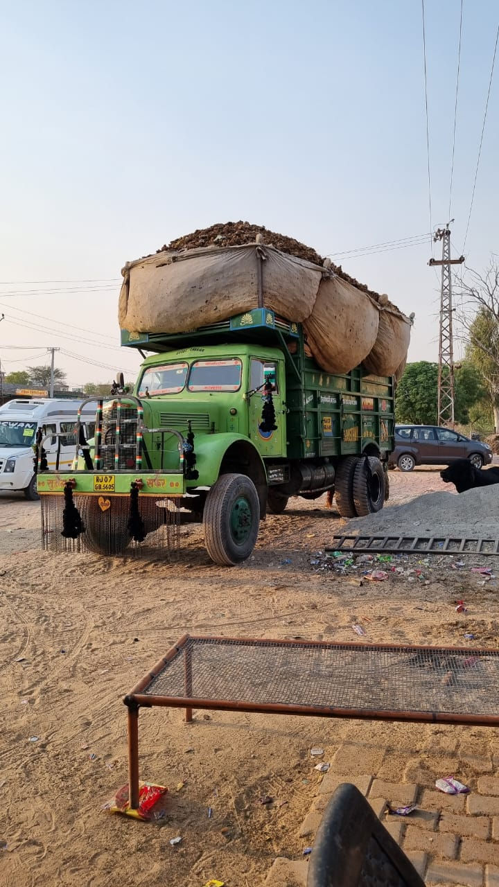 A truck on the Suratgarh highway
