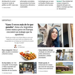 Interview for "La Nación" newspaper