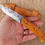 Miniature : Couteau de chasse/bushcraft acier ressort et if