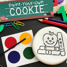 Back to School Paint Your Own Cookie
