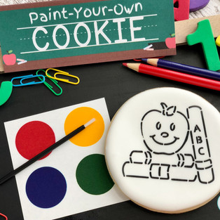 Back to School Paint Your Own Cookie