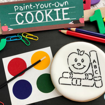 Back to School Paint Your Own Cookie