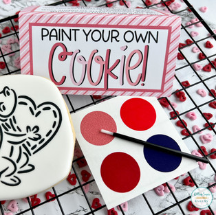 Paint-Your-Own Valentine's Day Cookie
