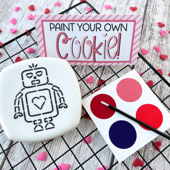 Paint-Your-Own Valentine Cookie