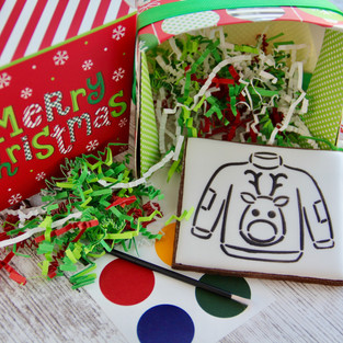 Paint-Your-Own Christmas Sweater Cookie