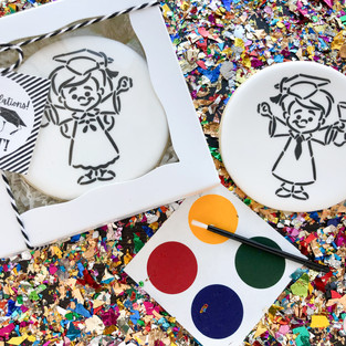 Paint-Your-Own Graduation Cookie