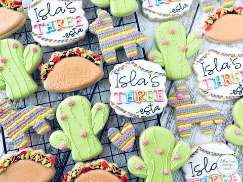 Fiesta Birthday Cookies
