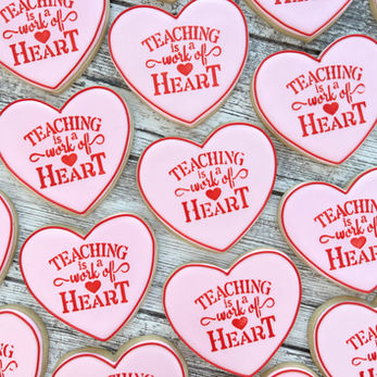 Teacher Valentine's Day Cookies