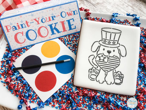 4th of July Paint-Your-Own Cookie