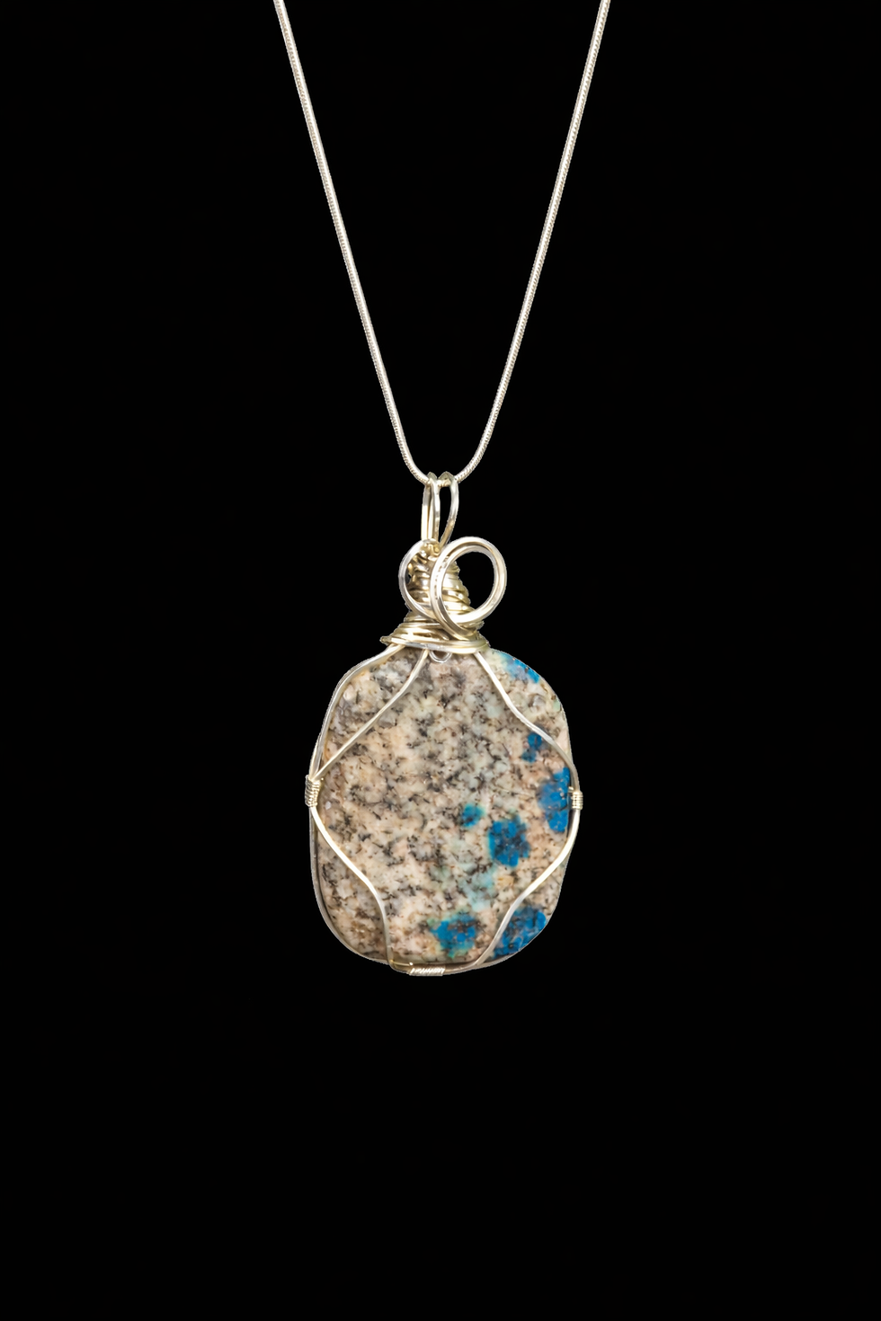 Thumbnail: Hand-Wrought K2 Jasper & Sterling Statement Pendant