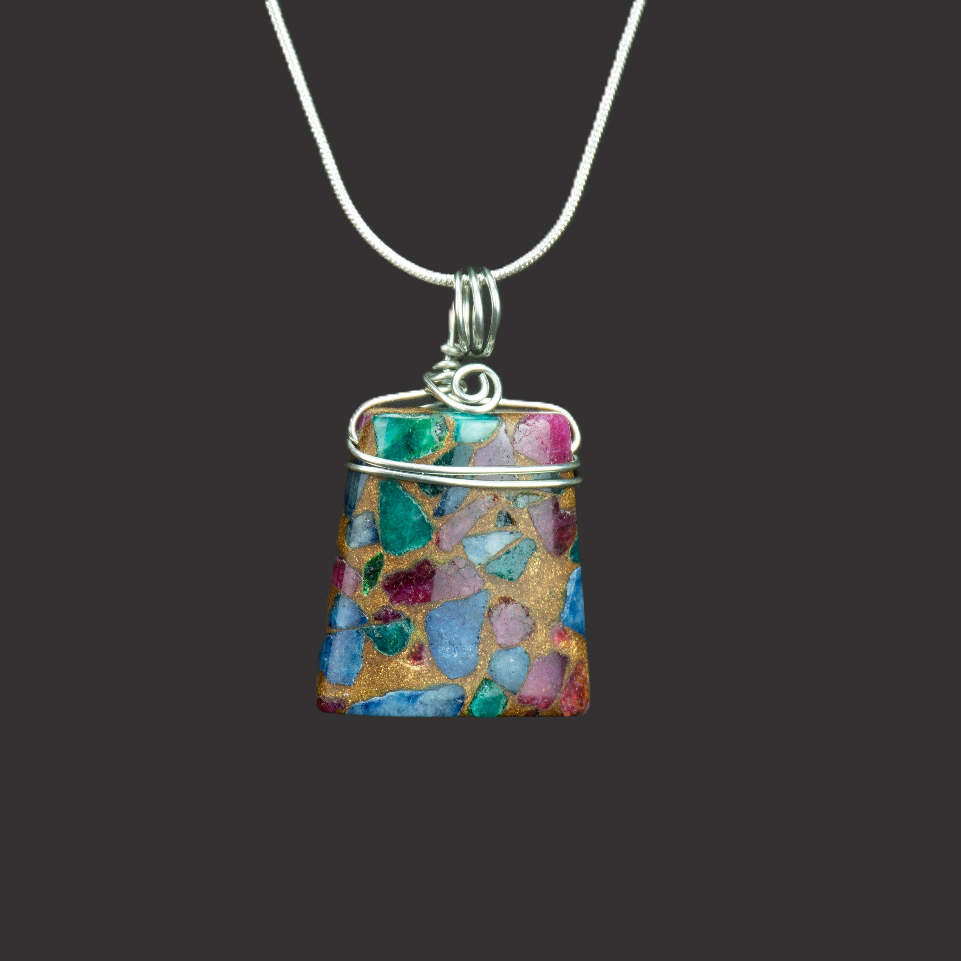 Mosaic Quartz Pendant