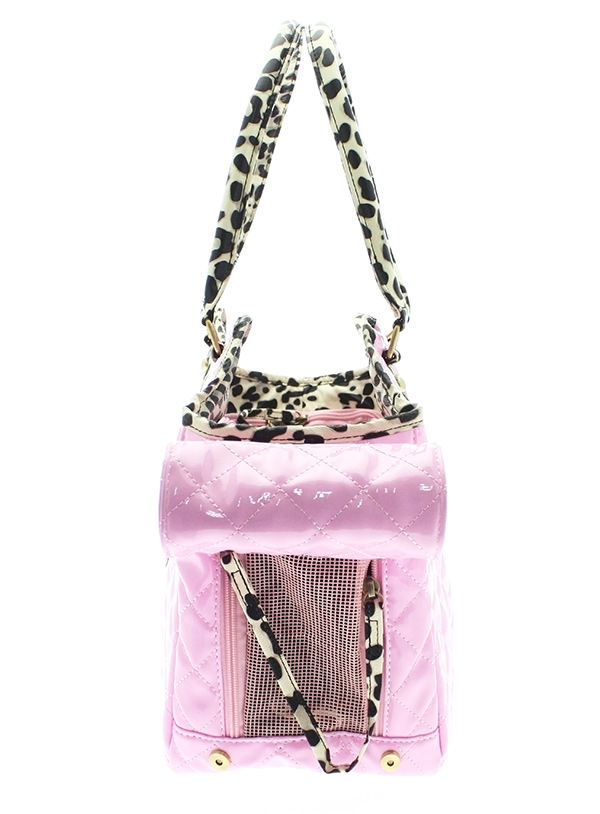 Thumbnail: Patent Pink Pet Carrier 	Patent Pink Pet Carrier 	Patent Pink Pet Carrier Paten