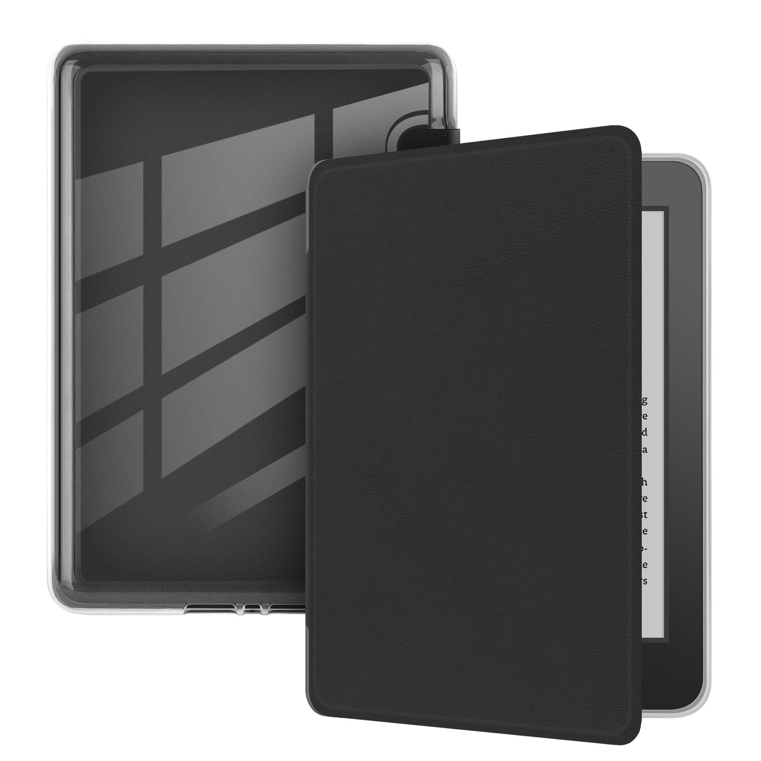 Black E-reader Case with front cover