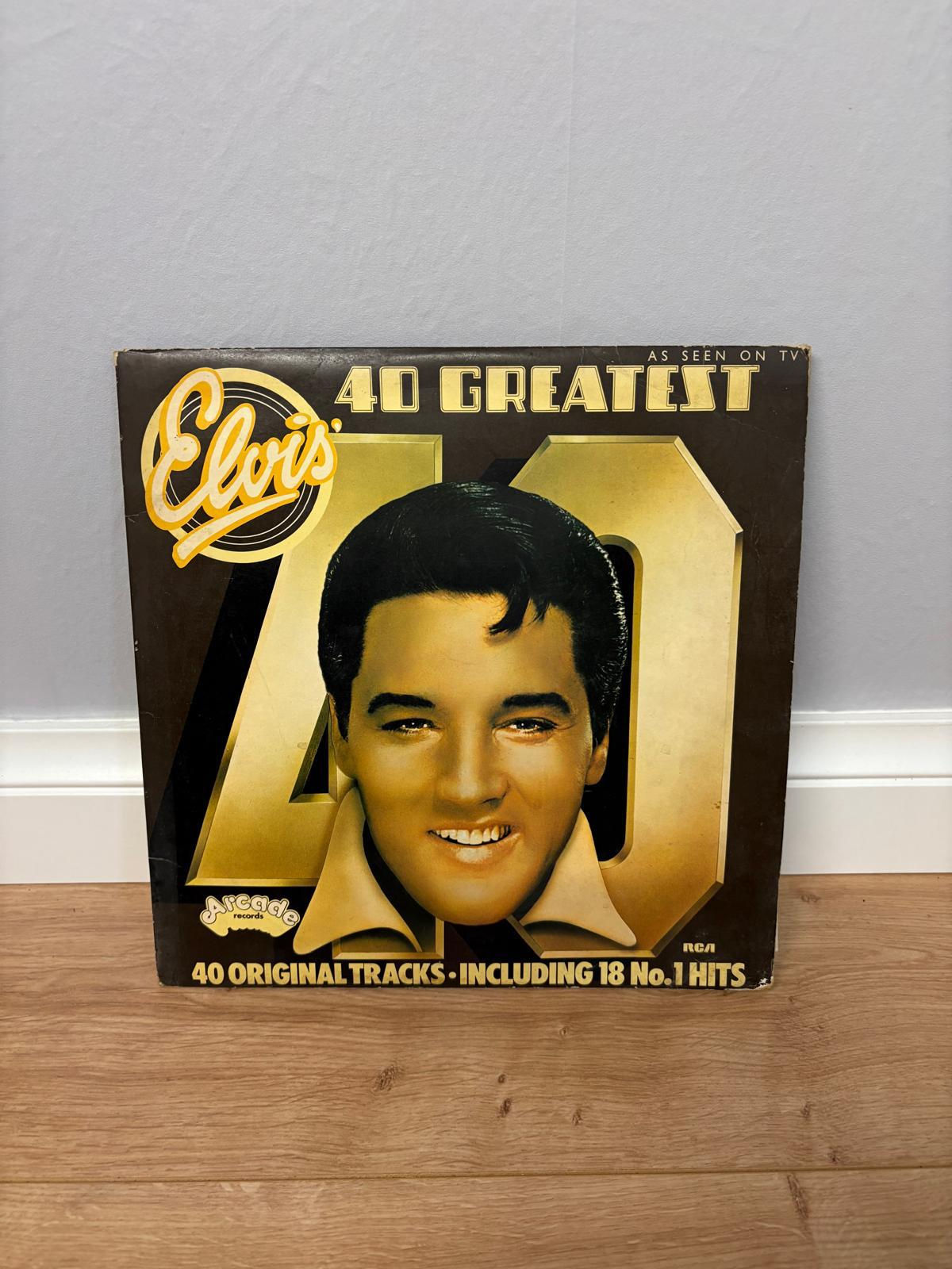 Elvis Presley – 40 Greatest Hits (Arcade Records) Double Vinyl LP