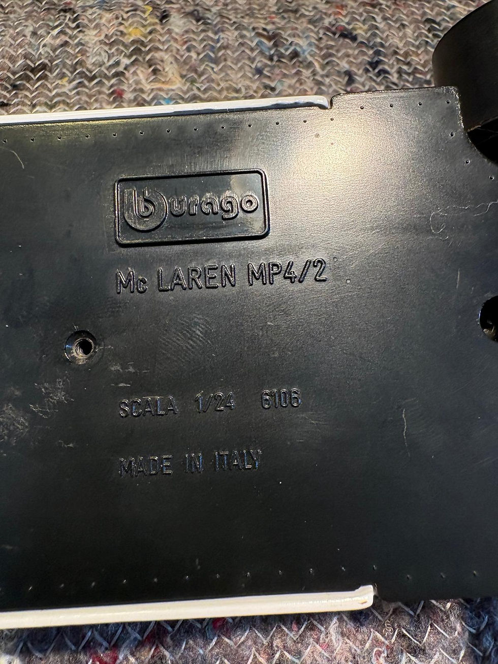Thumbnail: Mclaren mp4/2 scale model 1:24 Burago Made in Italy