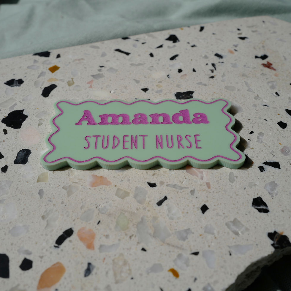 Thumbnail: Pastel Wavy Name Badges