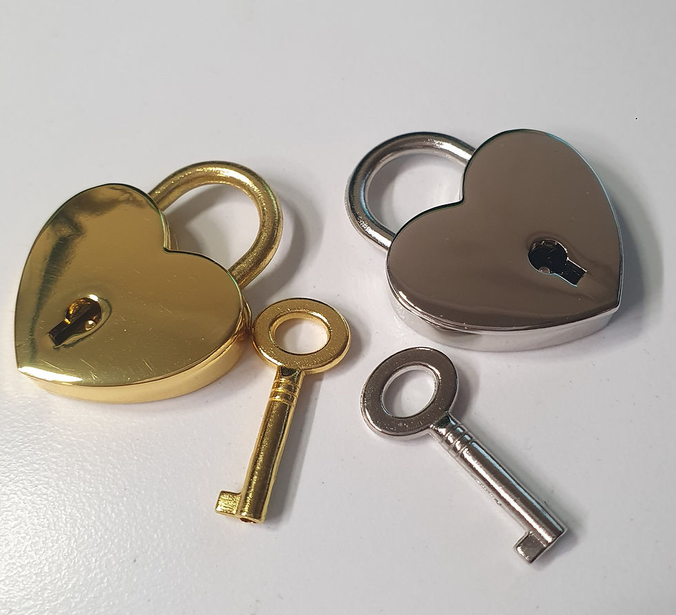 Thumbnail: Love Heart Padlock with key