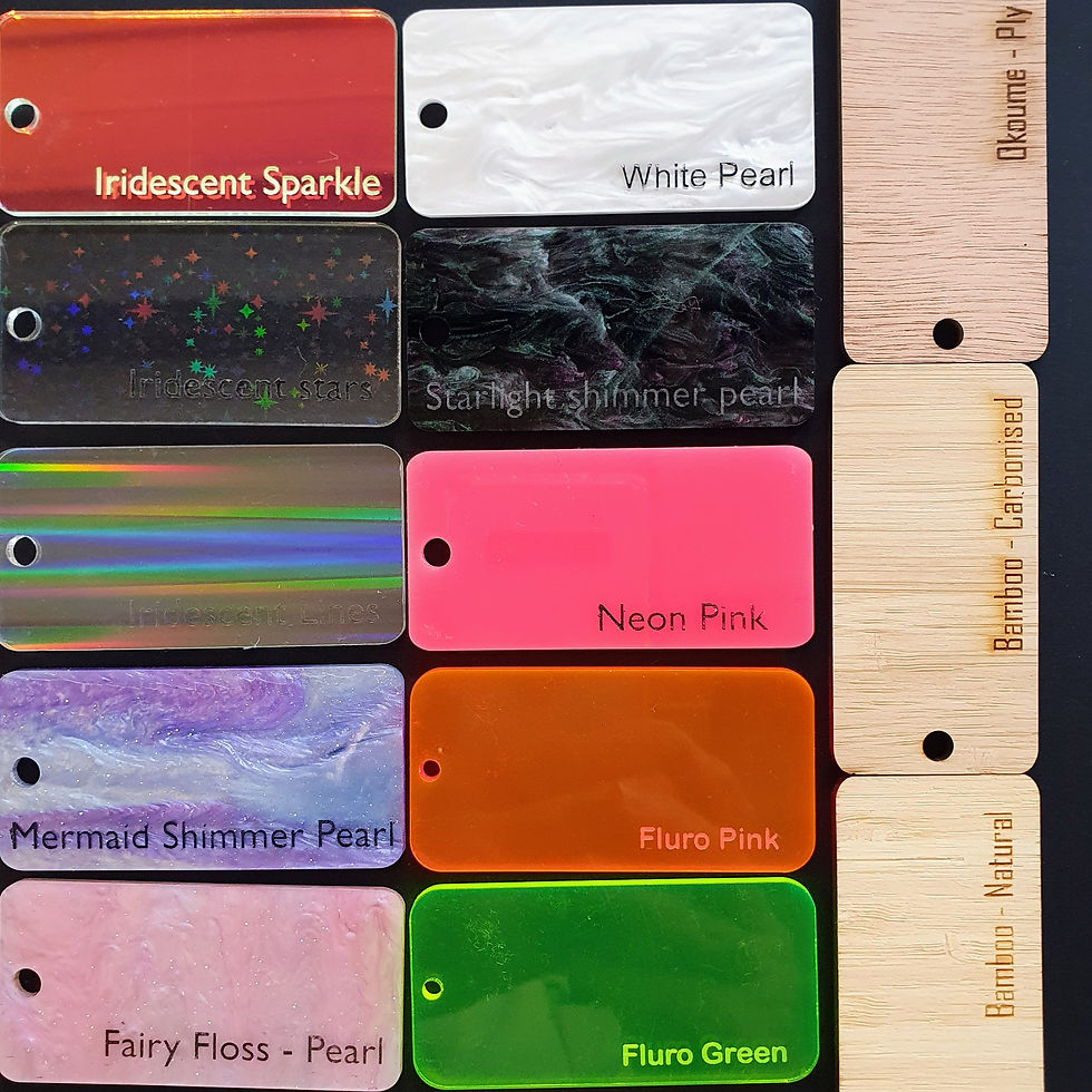 Thumbnail: Acrylic Sample Swatches - Group 5