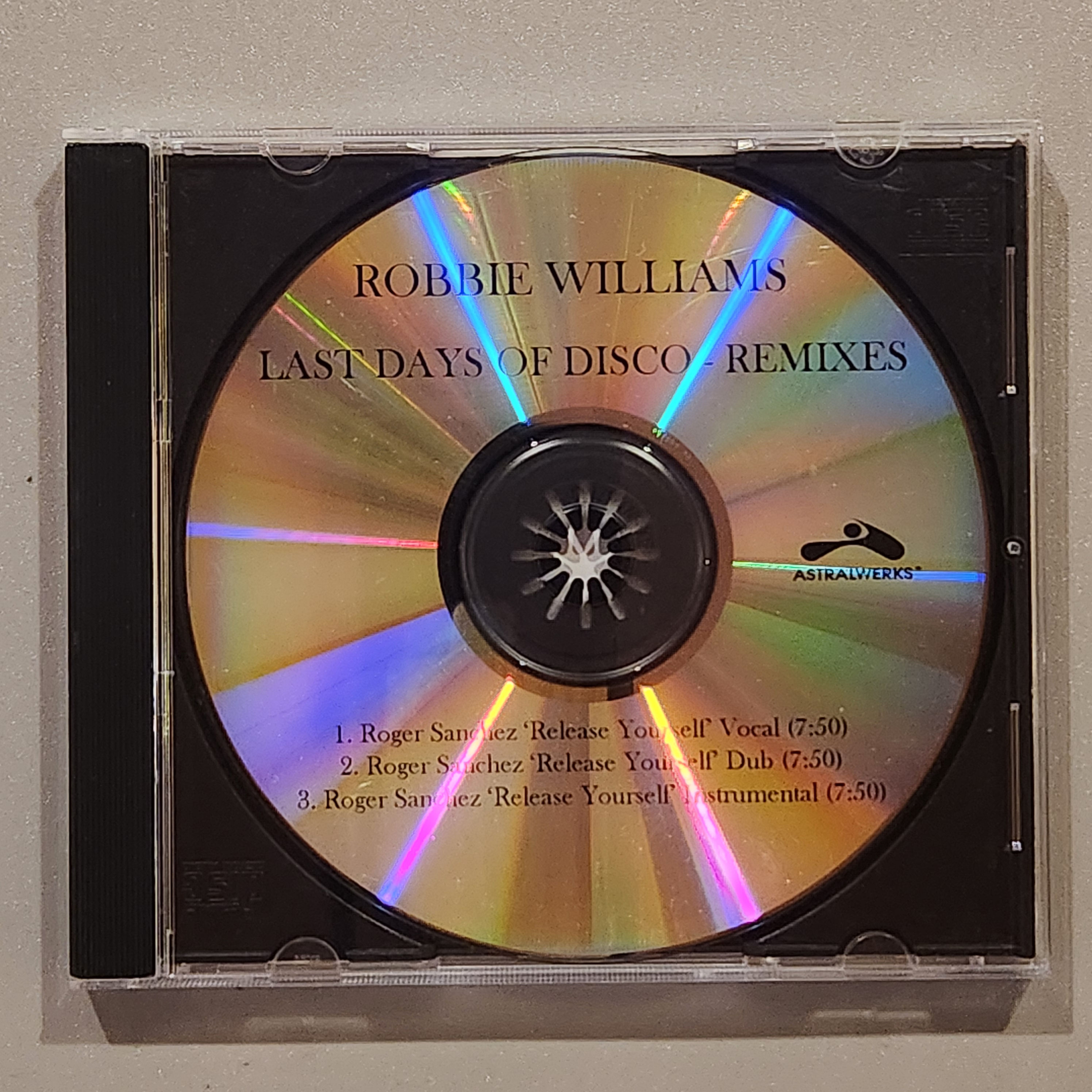Robbie Williams - LAST DAYS OF DISCO - REMIXES