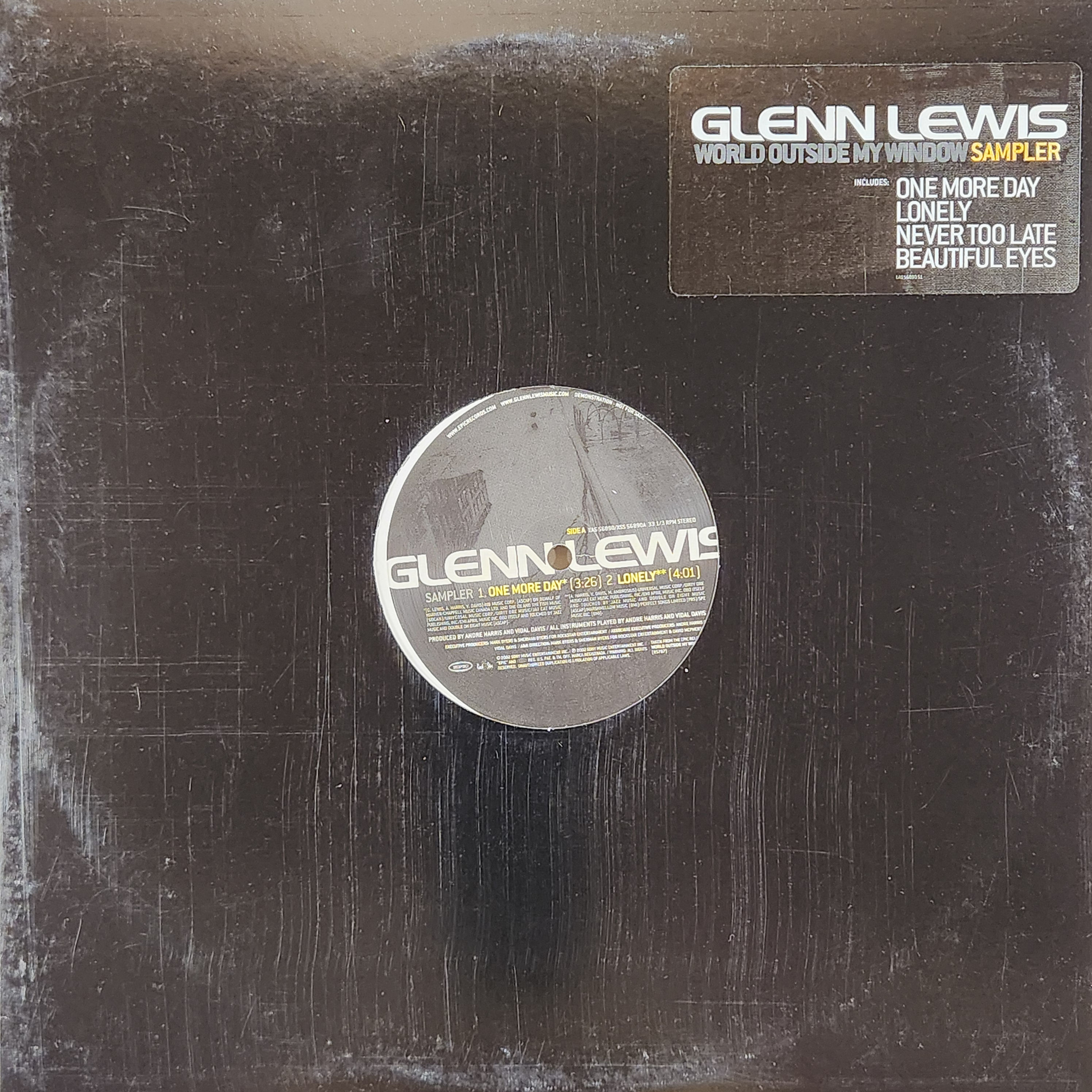 Glenn Lewis - WORLD OUTSIDE MY WINDOW SAMPLER