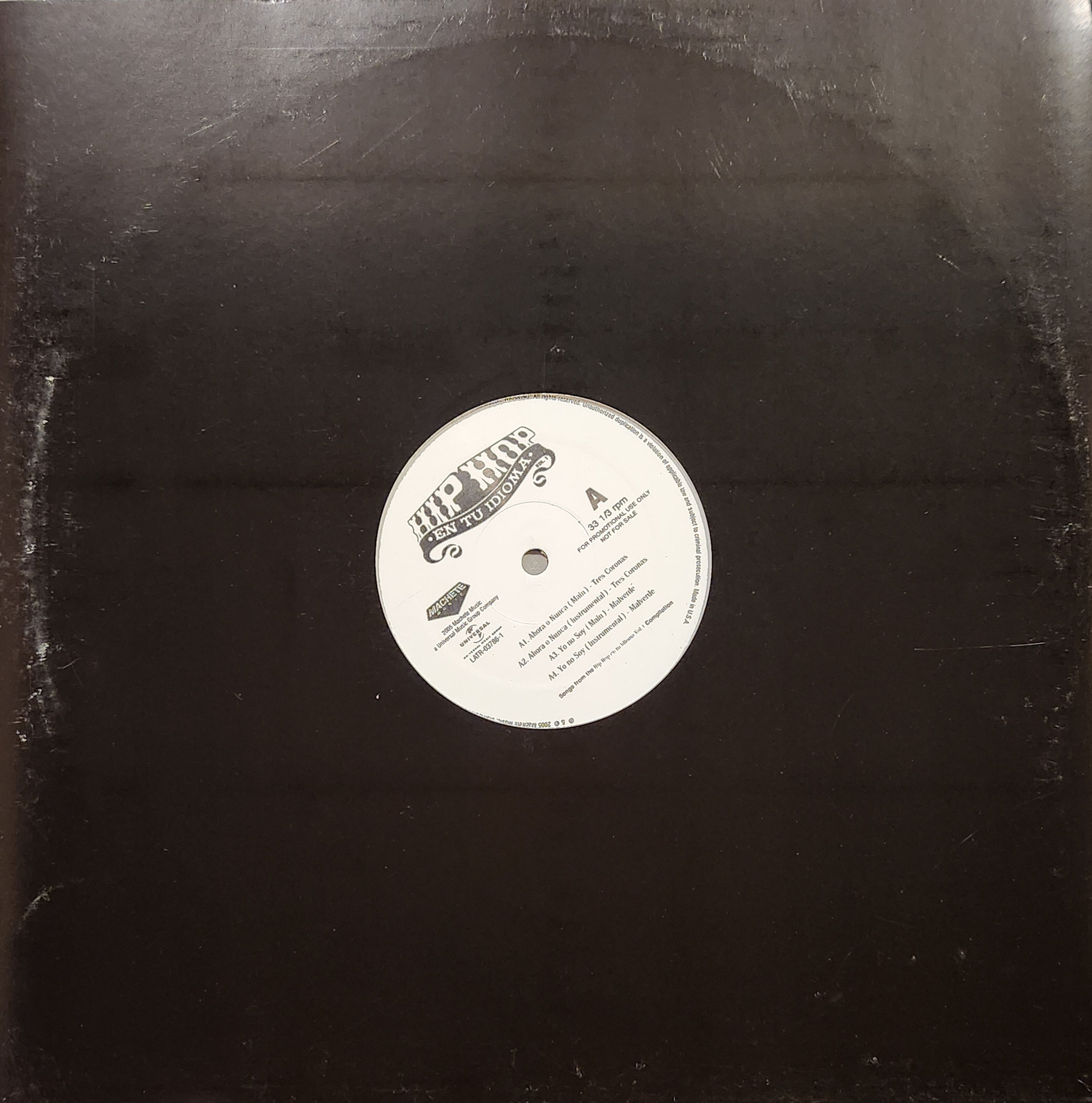 Various Artists - SONGS FROM THE HIP HOP EN TU IDIOMA VOL 1 COMPILATION