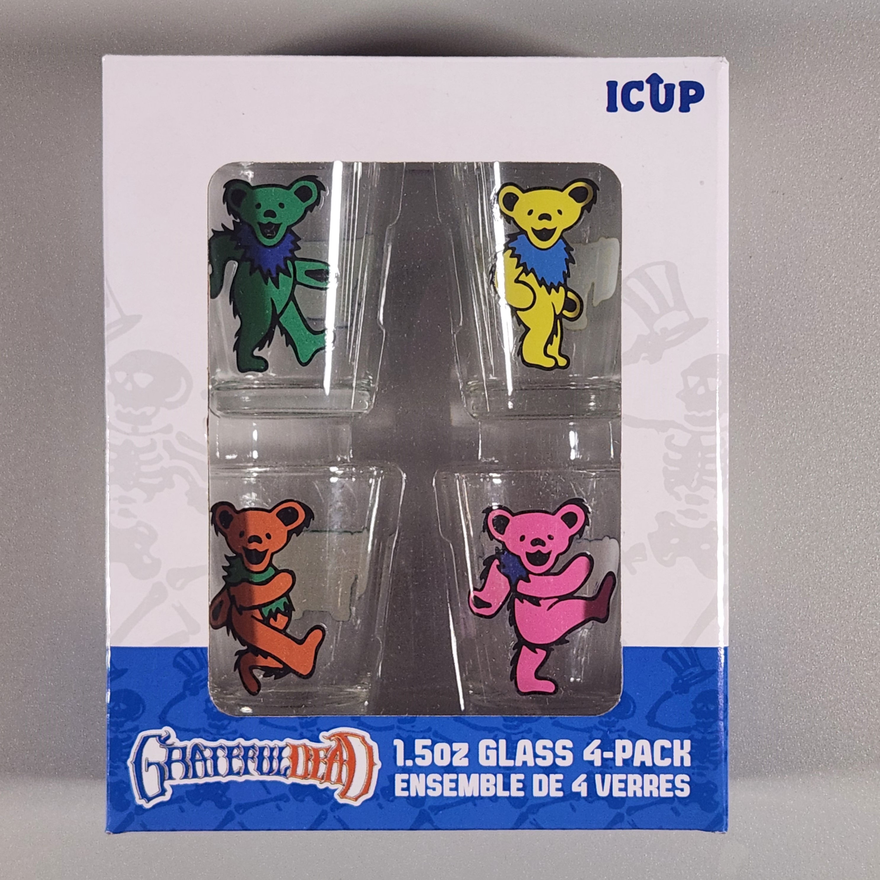 GRATEFUL DEAD SHOT GLASS SET - 4-PACK / 1.5 OZ