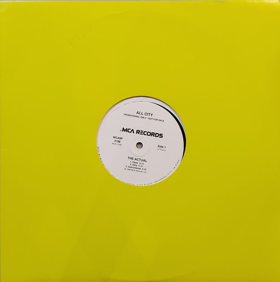 All City - THE ACTUAL / PRICELESS (MCA)