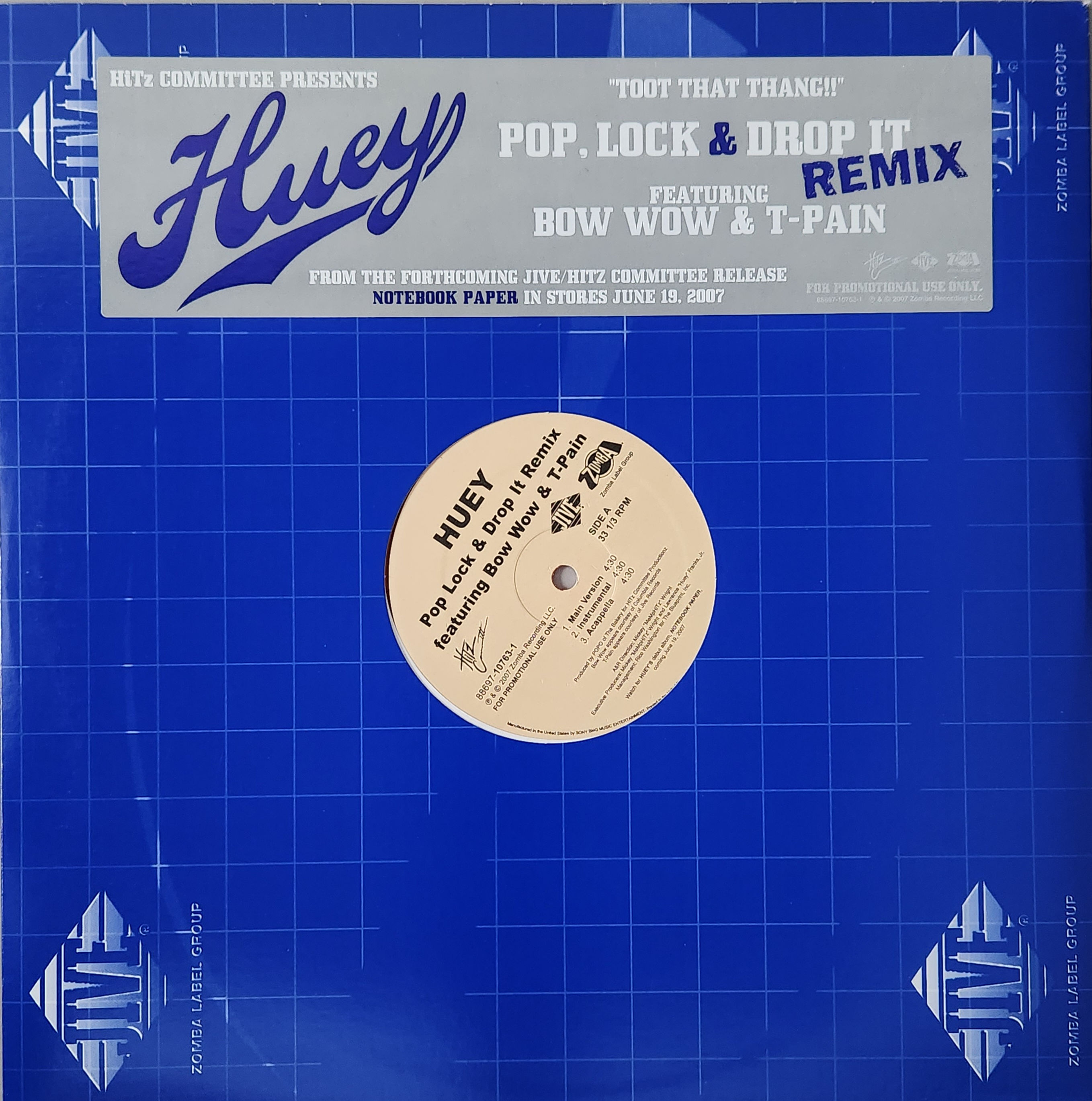 Huey - POP, LOCK &amp; DROP IT - REMIX / AYE
