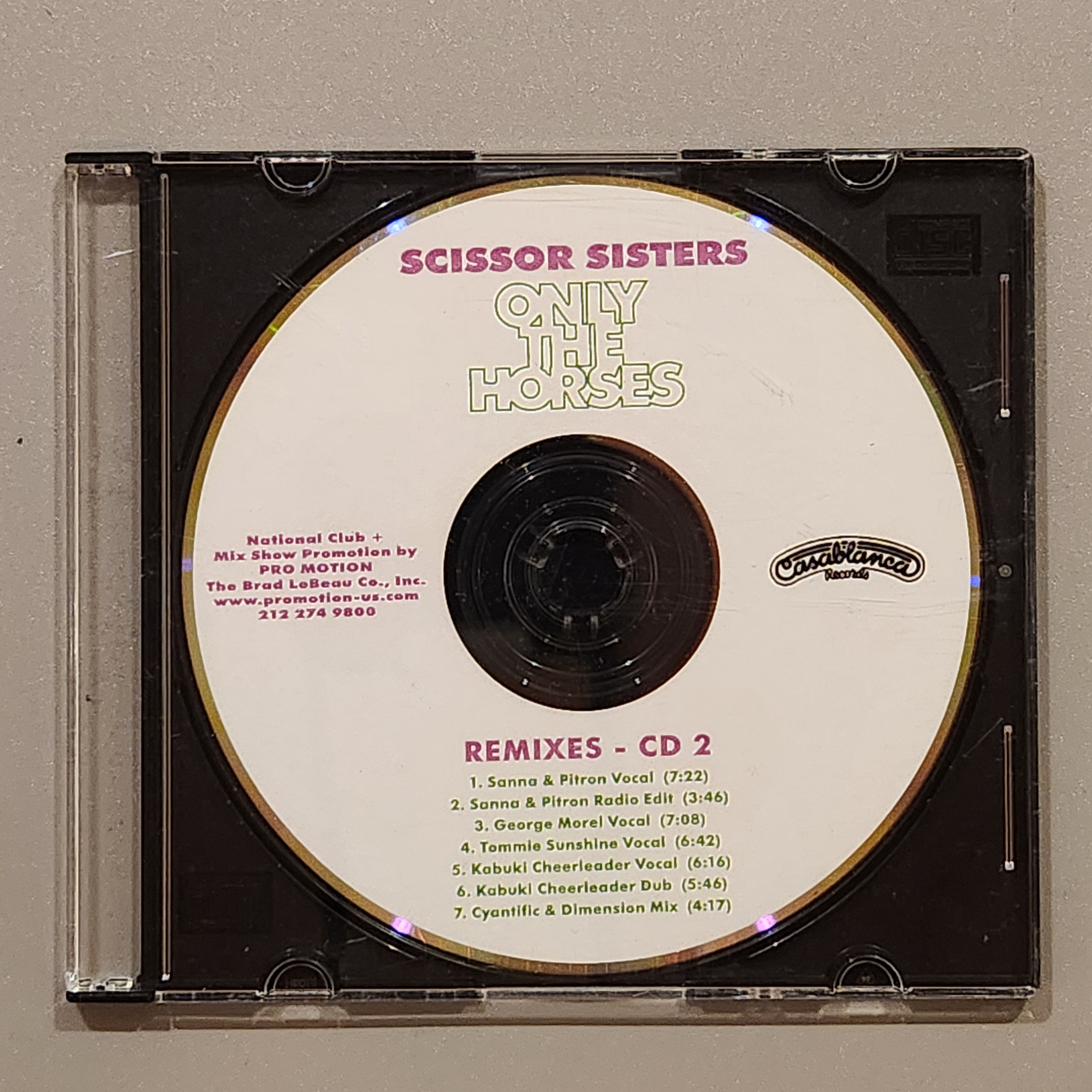 Scissor Sisters - ONLY THE HORSES - REMIXES - CD 2