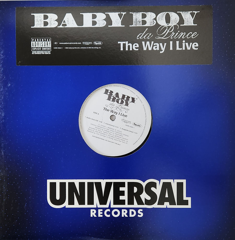 Baby Boy Da Prince - THE WAY I LIVE