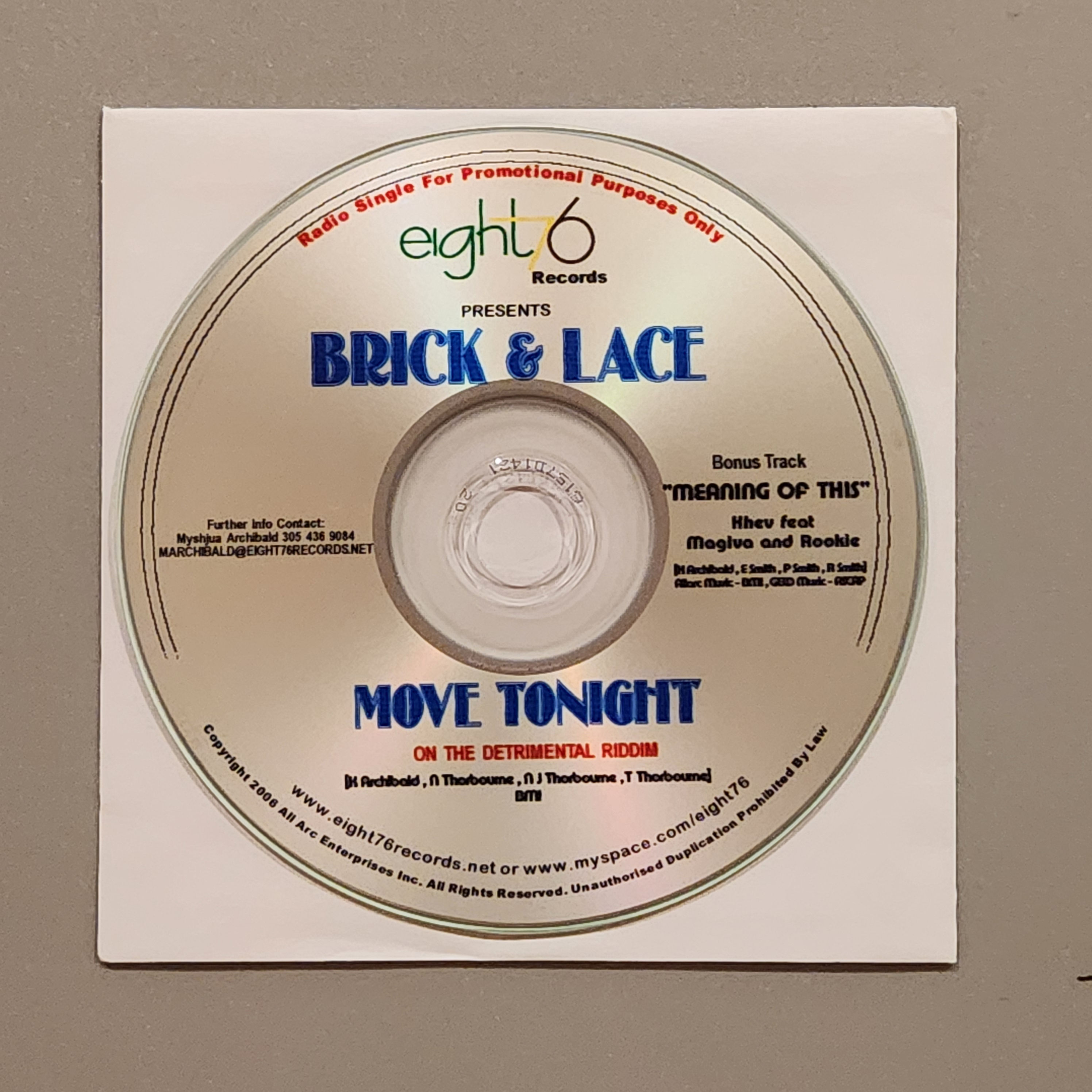 Brick & Lace - MOVE TONIGHT