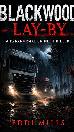 Blackwood Lay-by by Eddi Mills, A paranormal crime thriller set in the North York Moors