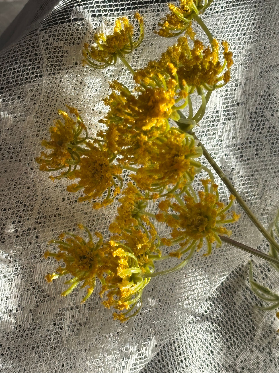 Thumbnail: Kunsttak Dille geel (80 cm) 