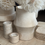Thumbnail: Mooisa design vaas travertine (20 x 12 cm)