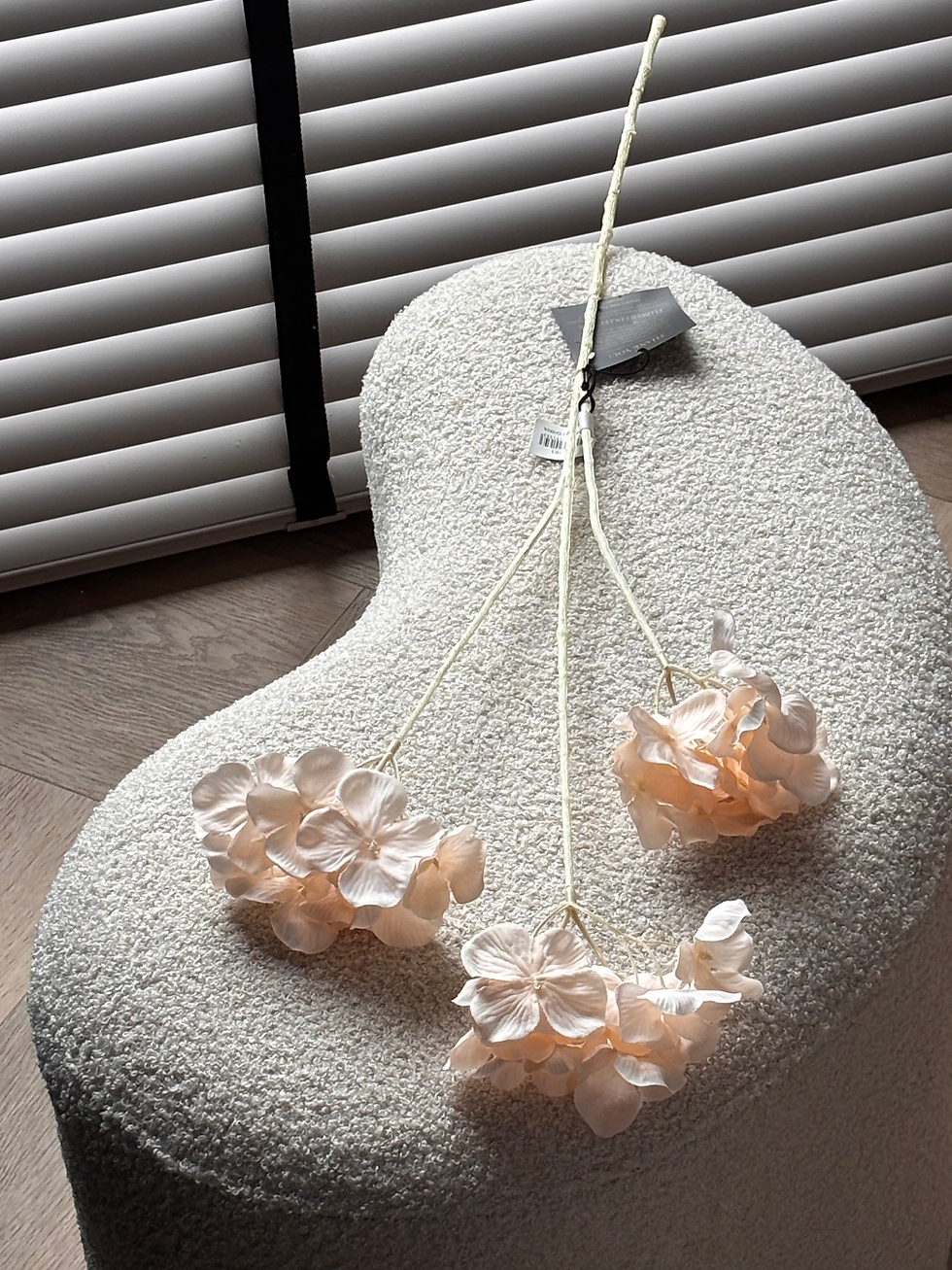 Thumbnail: Kunsttak Hydrangea Flower Cream (78 cm)