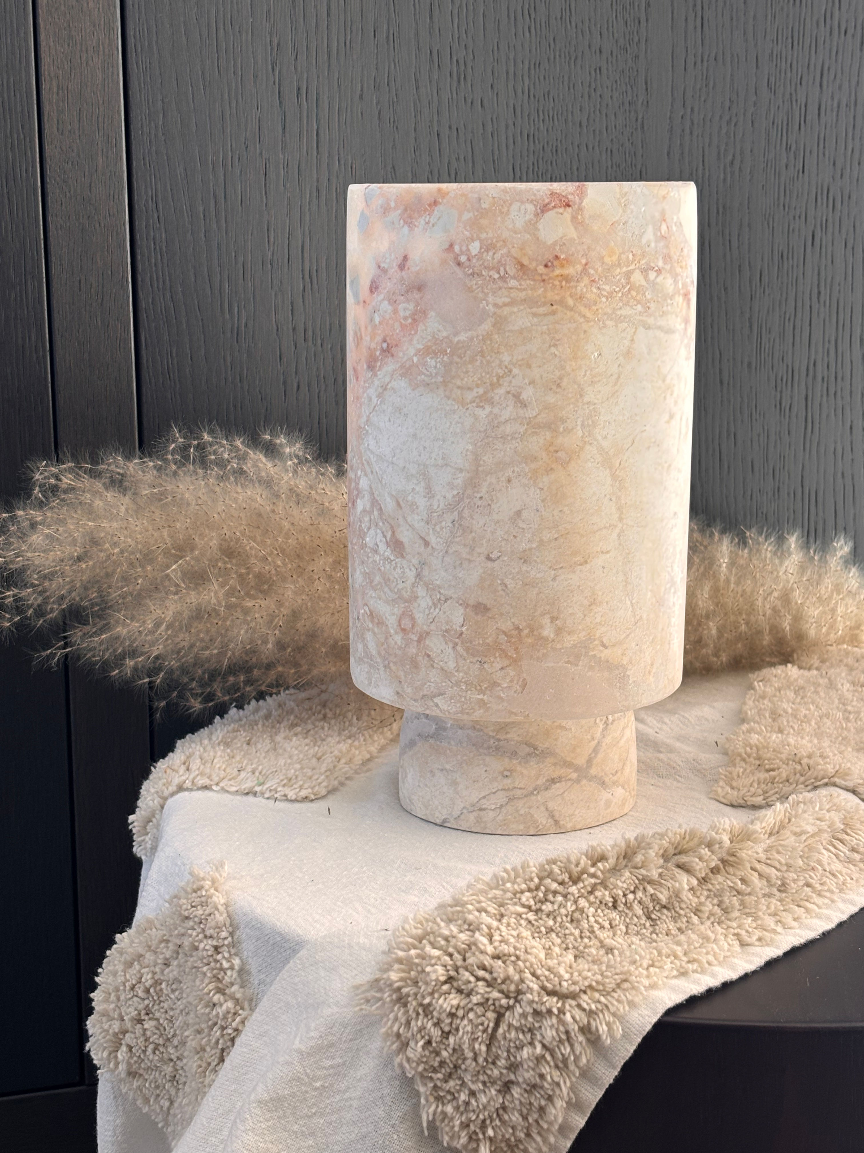 Alabaster coupe waxinelichthouder “Hala” (XXXL)