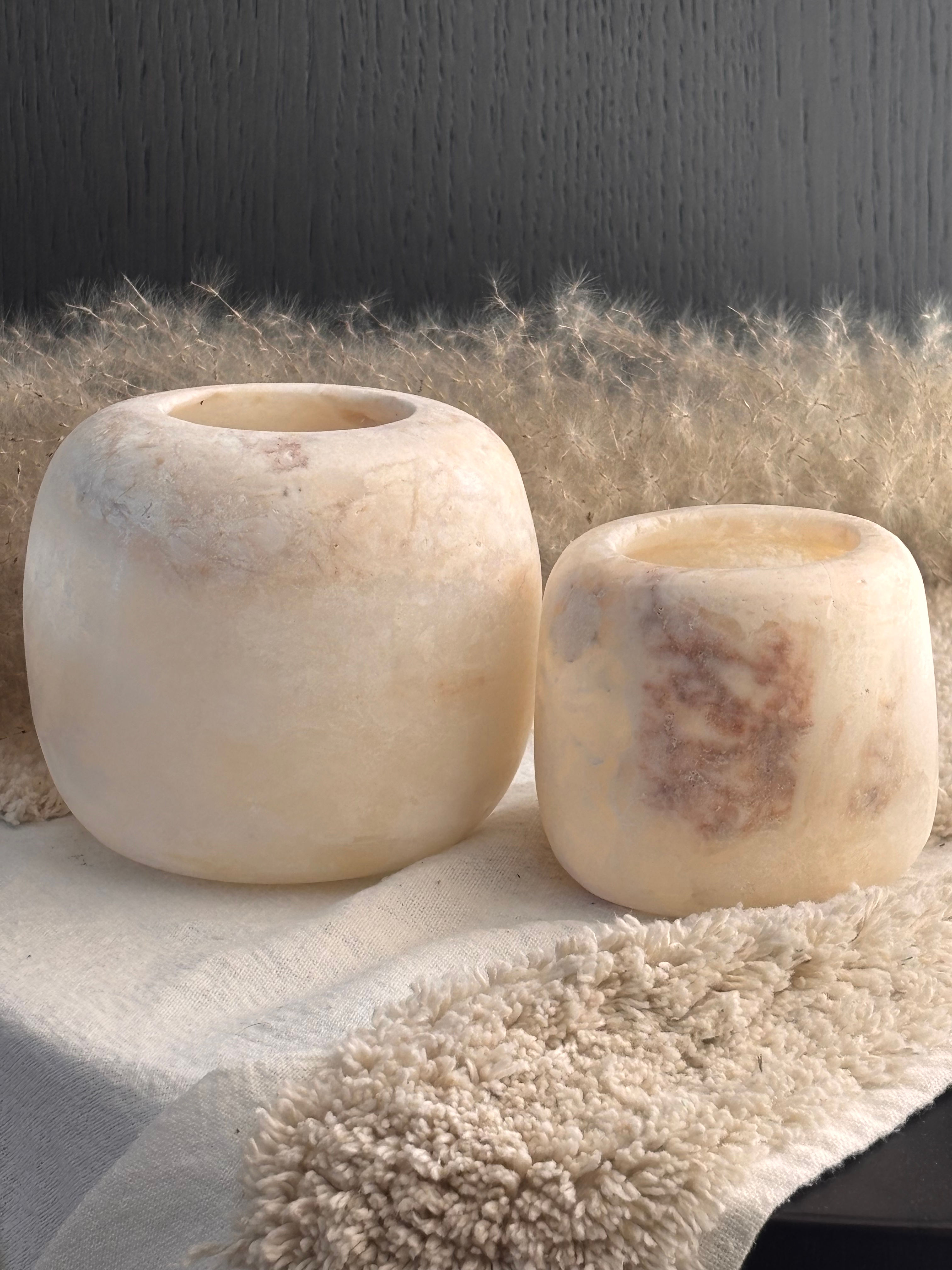 Alabaster waxinelichthouder set 10. “Zaren”