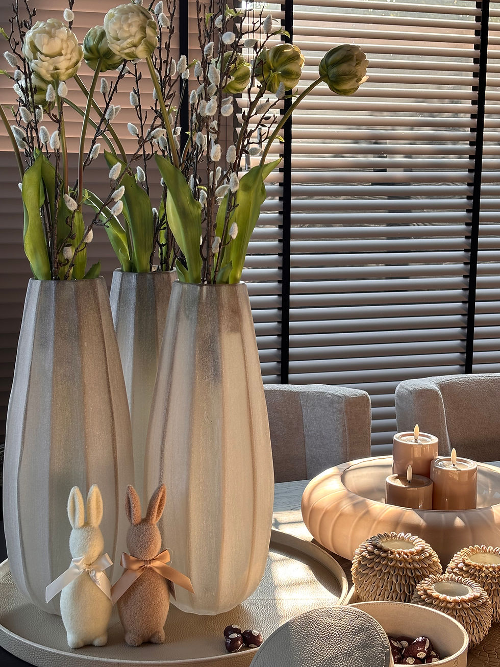 Thumbnail: Kunst Pioen Tulp – Real Touch – 80 cm