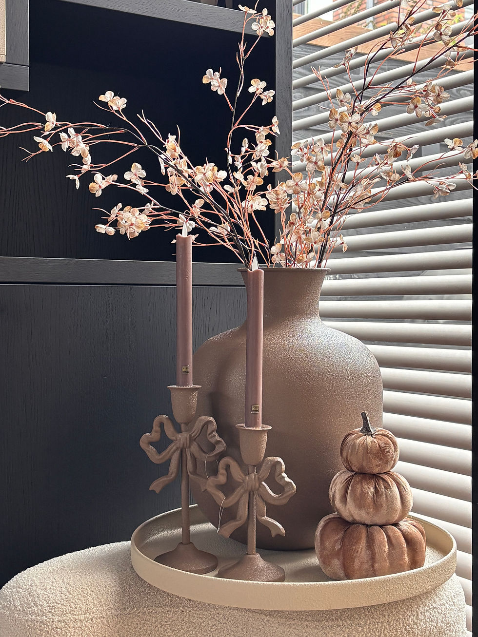 Thumbnail: Kandelaar Bow Brown | S & L (excl. dinerkaarsen)