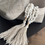 Thumbnail: Luxe schelpen tassel decoratieketting ‘Seychelles’ – wit & naturel (1.75 x 5 cm)