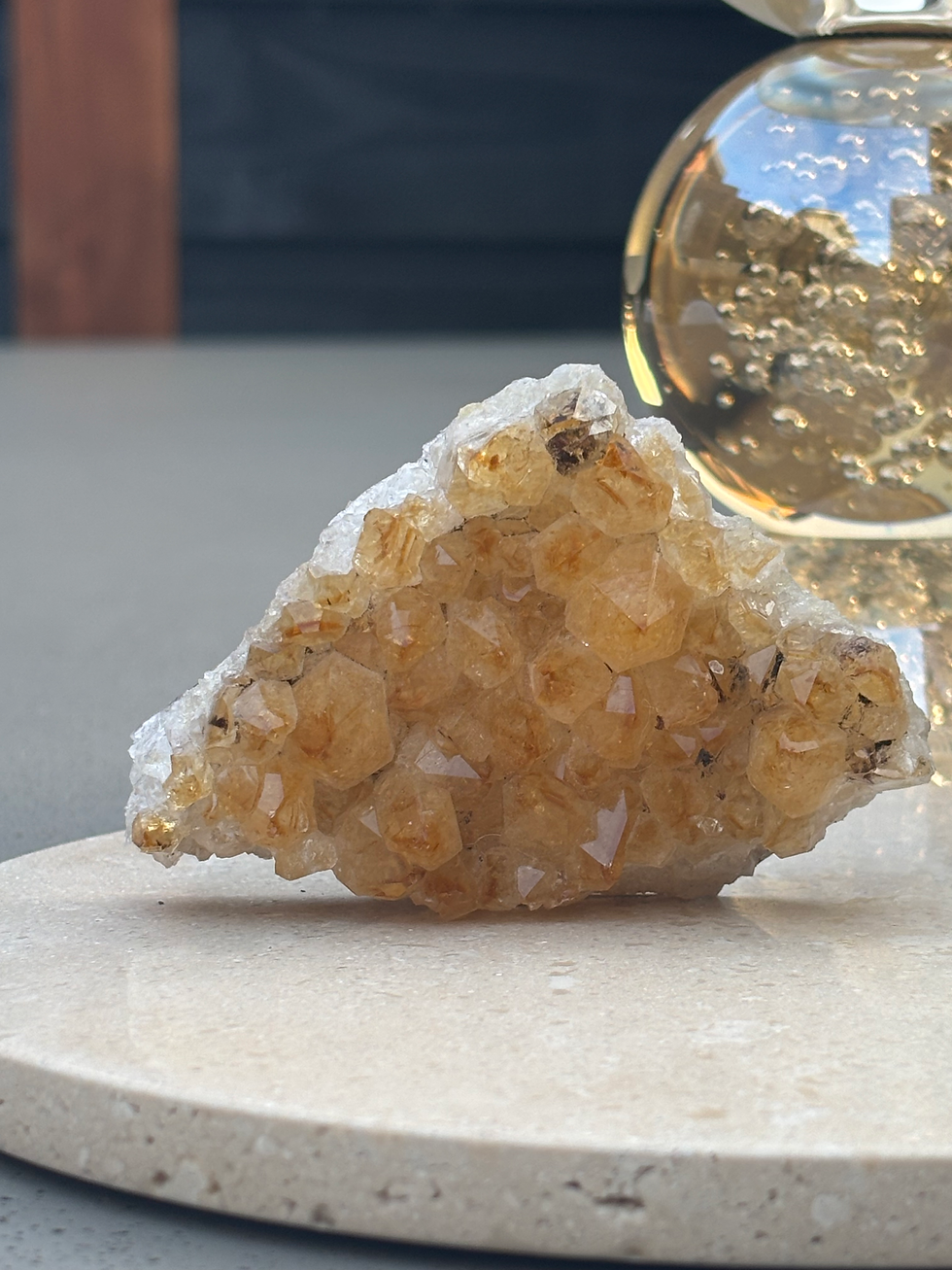 Thumbnail: Anas bergkristal Amethyst Cluster brown (3 verschillende afmetingen)