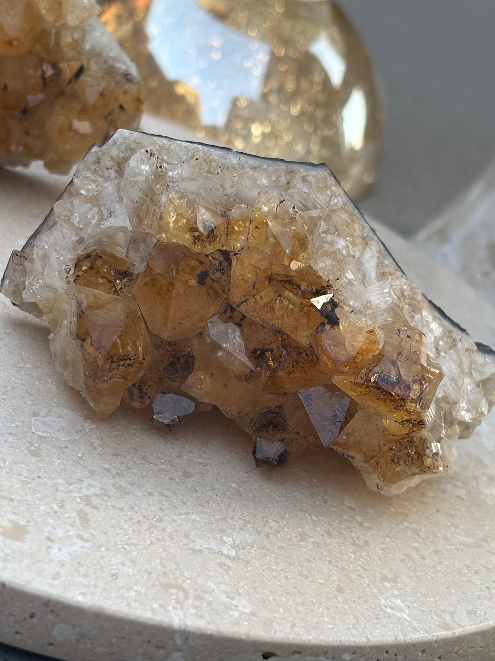 Thumbnail: Anas bergkristal Amethyst Cluster brown (3 verschillende afmetingen)