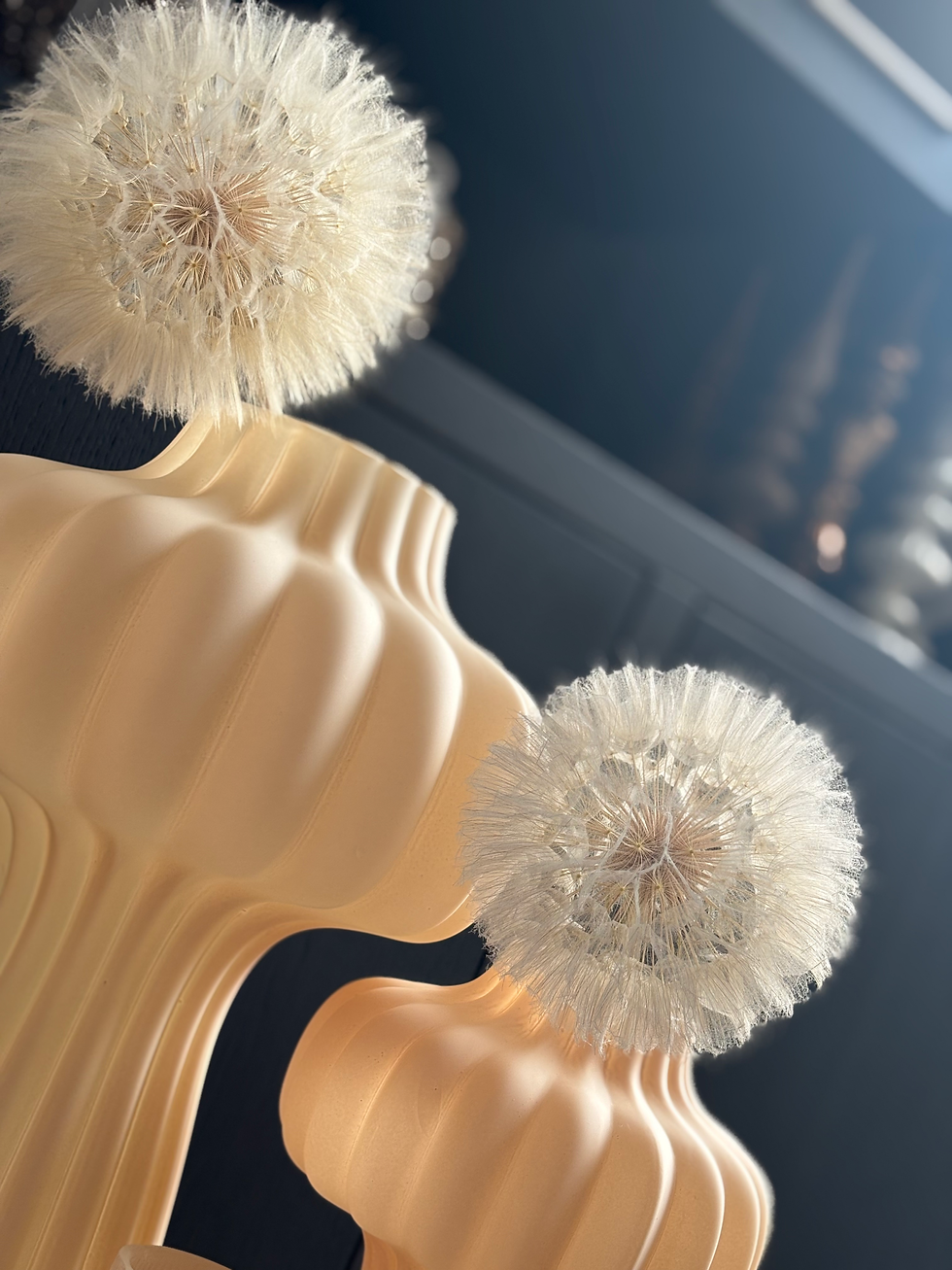 Thumbnail: Luxx vaas “Lantern”  Vanilla Cream (verkrijgbaar in 2 afmetingen)