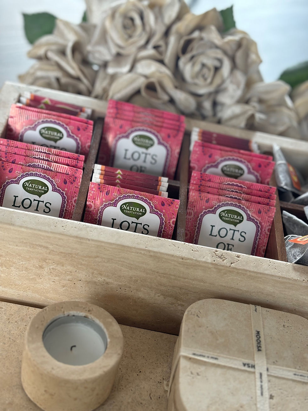 Thumbnail: Mooisa travertine organizer 32,5 x 17,5 x 8 cm