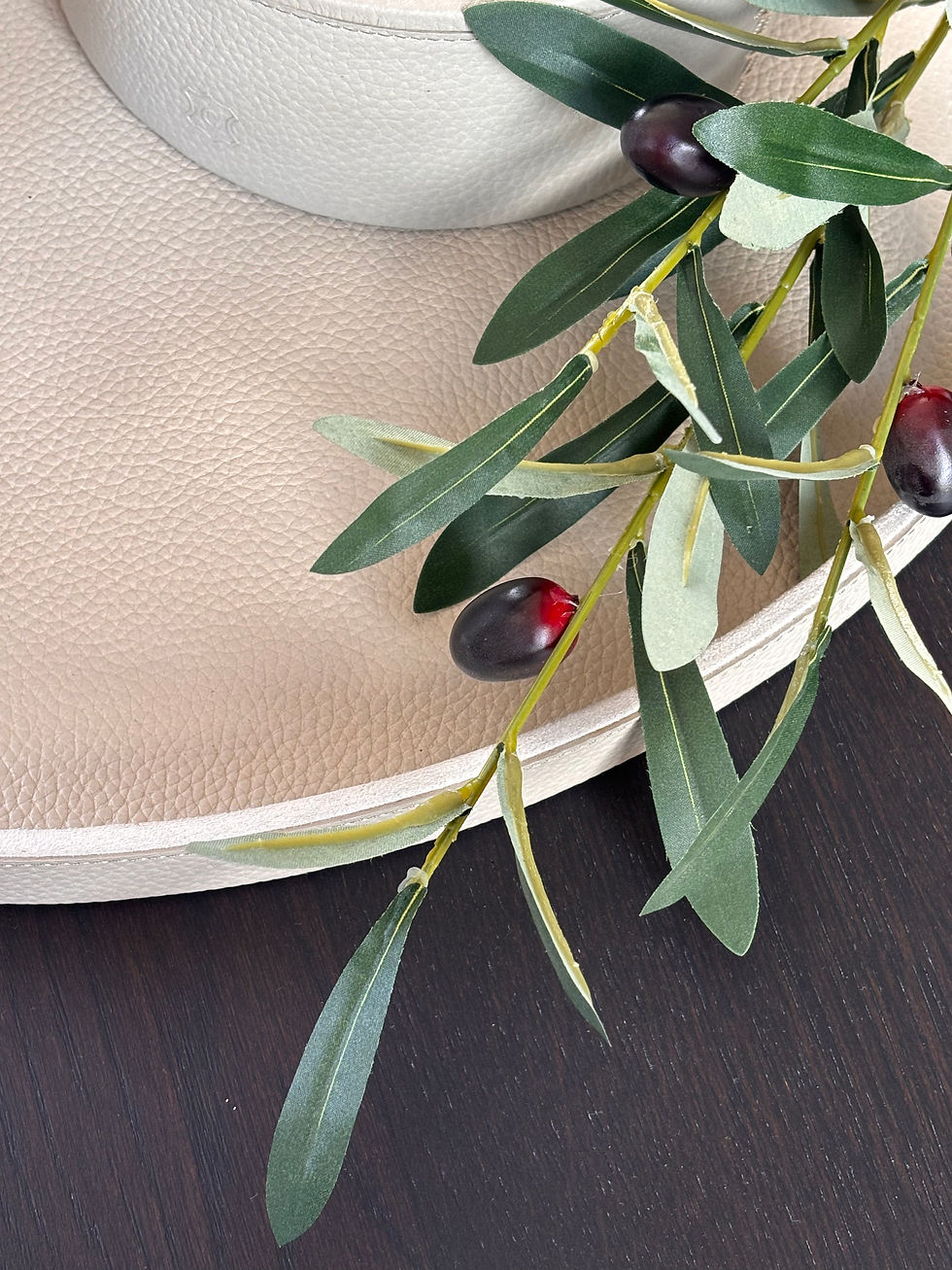 Thumbnail: Kunst Olijftak met Olijven (50 cm)