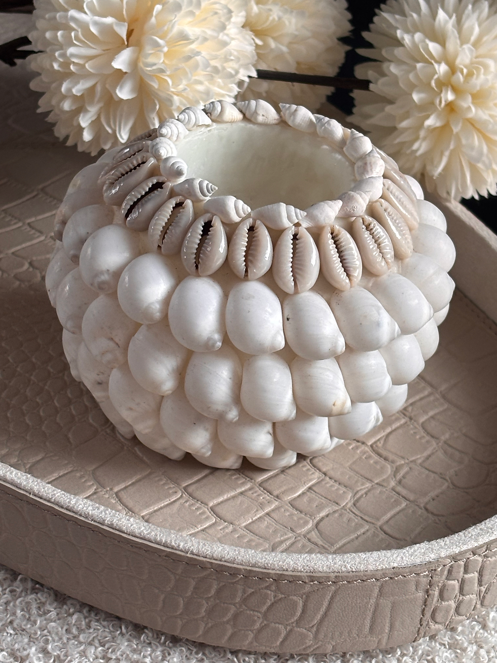 Thumbnail: Luxe waxinelichthouder “Snowy” (8 x 11cm)