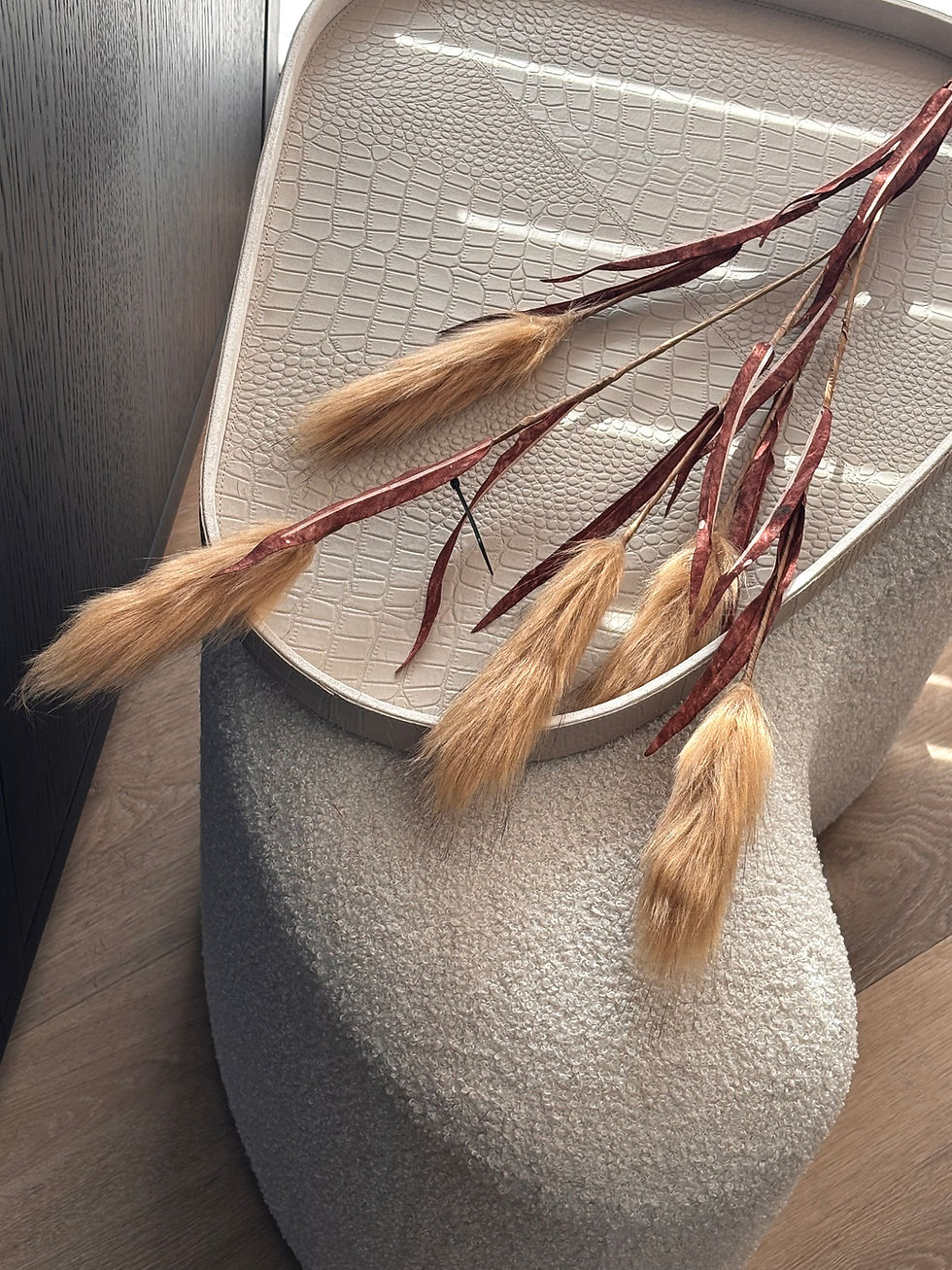 Thumbnail: Fluffy plume latte beige (95 cm)