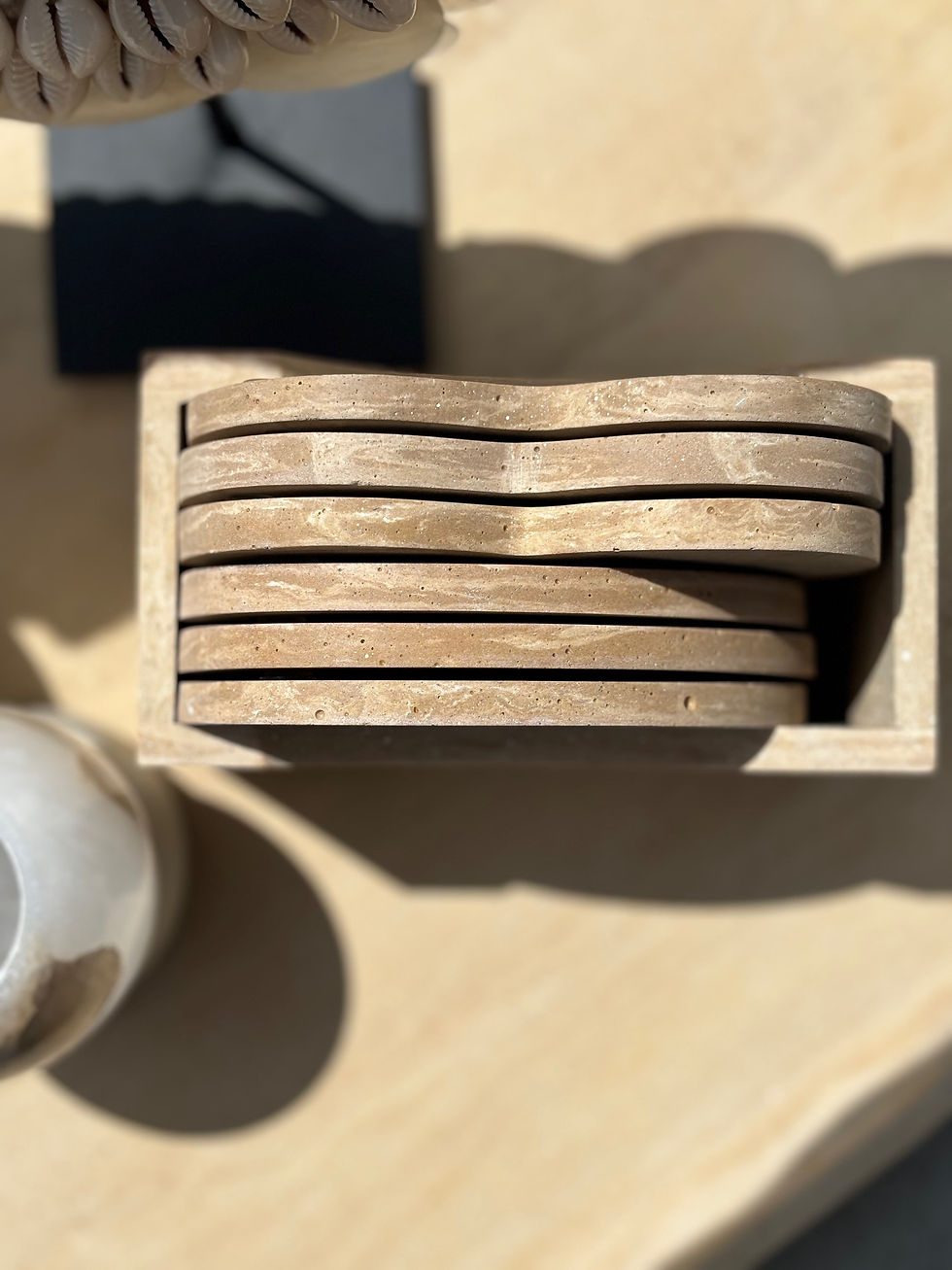 Thumbnail: Onderzetters Gaia (set van 6)  organisch