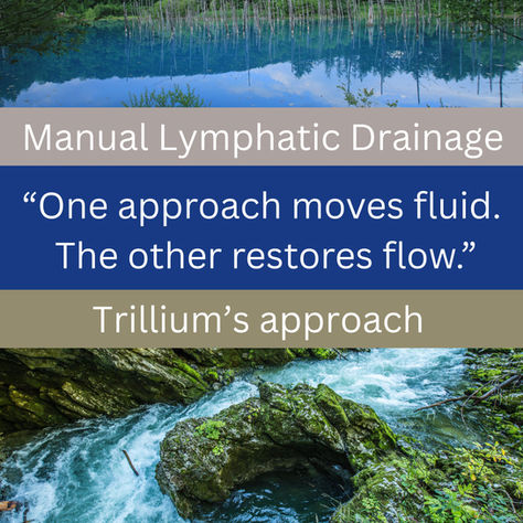 Traditional Lymphatic Drainage Massage Vs Trillium's Approach.