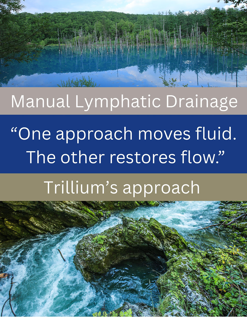 Traditional Lymphatic Drainage Massage Vs Trillium's Approach.
